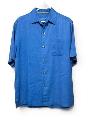Men’s Tommy Bahama Silk Button-Down Camp Shirt Size Small – Excellent Condition